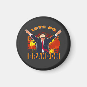 Let's Go Brandon Funny Anti Biden Trump Political Magnet