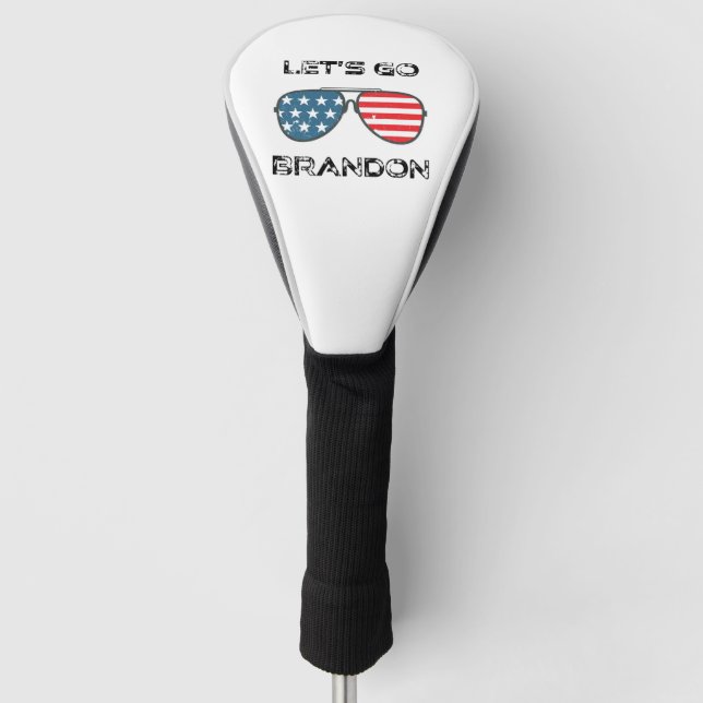 Let's Go Brandon Funny Biden Chant Flag Golf Head Cover (Front)