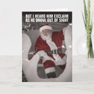 LET'S GO BRANDON FUNNY SANTA CLAUS CHRISTMAS cards