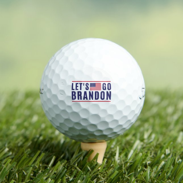 Let's Go Brandon Golf Ball Gift for Conservative (Insitu Tee)
