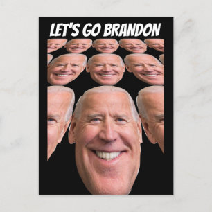 LET'S GO BRANDON JOE BIDEN FUNNY POSTCARDS
