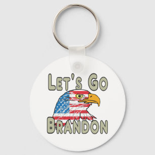 Let's Go Brandon Key Ring