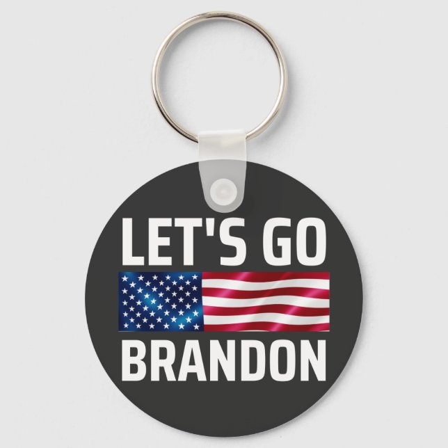 lets go brandon lets go brandon key ring (Front)