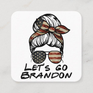 Let's Go Brandon, Lets Go Brandon Square Business Card