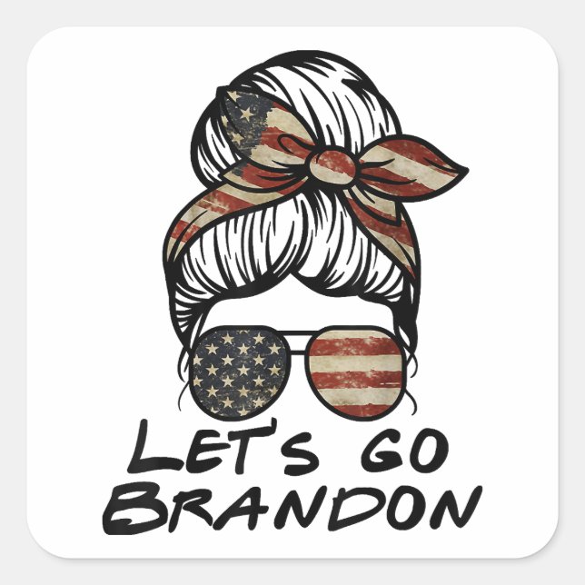 Let's Go Brandon, Lets Go Brandon  Square Sticker (Front)