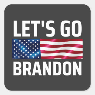 lets go brandon lets go brandon square sticker