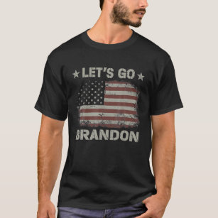 Lets Go Brandon Let's Go Brandon USA Flag T-Shirt
