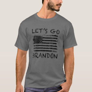 Lets Go Brandon Let's Go Brandon USA Flag T-Shirt