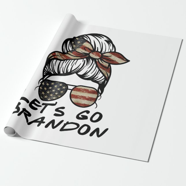 Let's Go Brandon, Lets Go Brandon  Wrapping Paper (Unrolled)