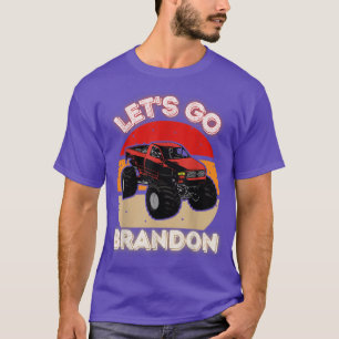 Let's Go Brandon Monster Truck Pickup for Kids Gra T-Shirt