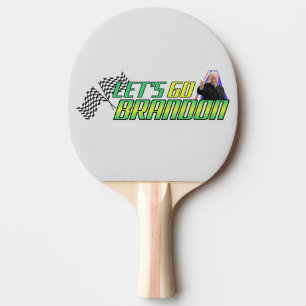 Let's Go Brandon Ping Pong Paddle