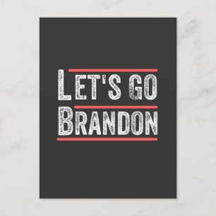 Lets Go Brandon Political Humour T Shirts Postcard