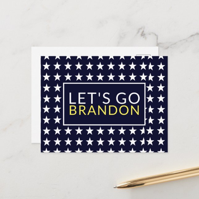 Let's go Brandon Postcard (Front/Back In Situ)