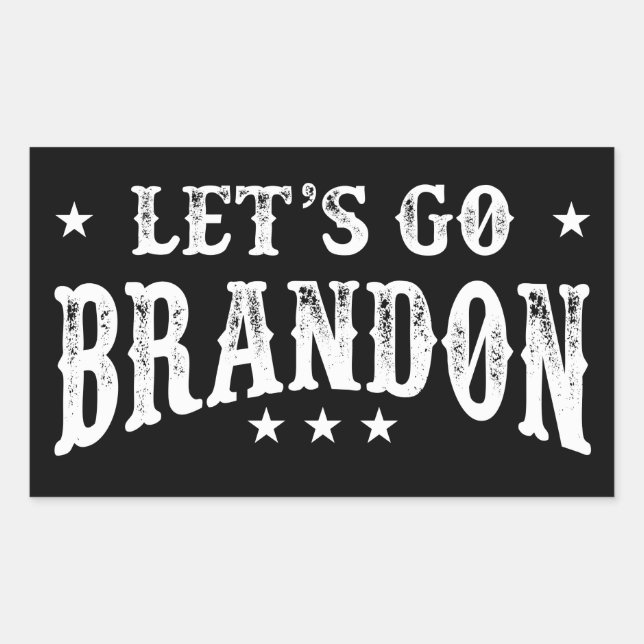 Let's Go Brandon Rectangular Sticker (Front)