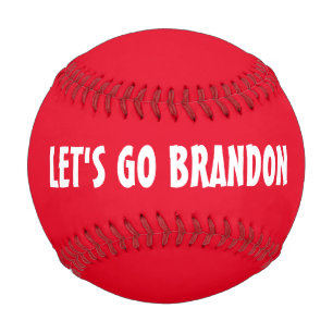 LET'S GO BRANDON RED Baseballs