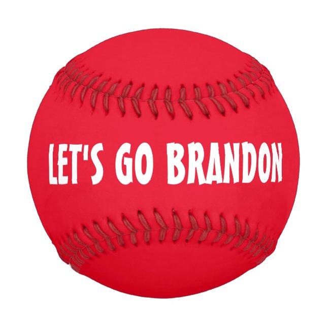 LET'S GO BRANDON RED Baseballs (Back)