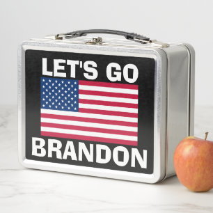 LET'S GO BRANDON RETRO METAL LUNCHBOX