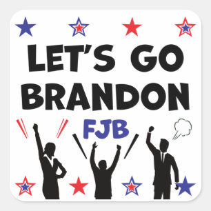 LET'S GO BRANDON SQUARE STICKER