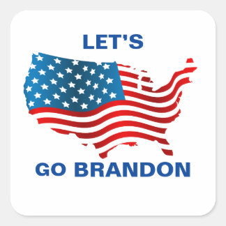 Lets Go Brandon   Square Sticker