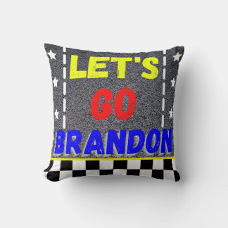 Let's Go Brandon Throw Pillow