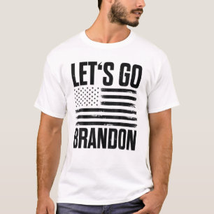 Let's Go Brandon US Distressed Flag T-Shirt