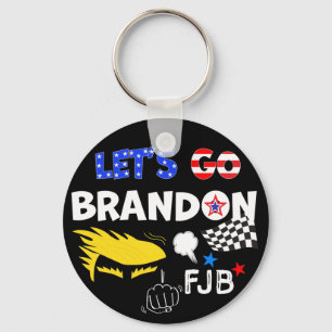 LETS GO BRANDON With TRUMP Key Ring