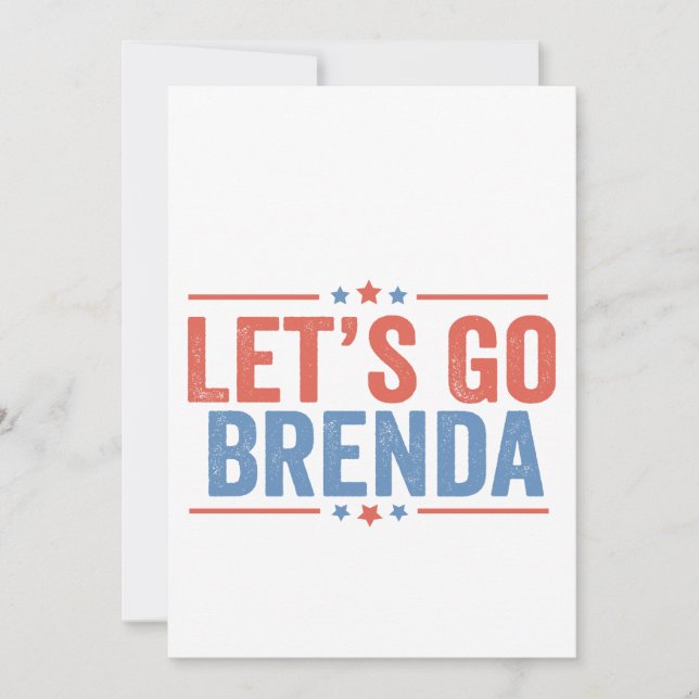 Let's go Brenda Kamala Election 2024  Invitation (Front)