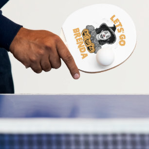 Let's Go Brenda Spooky Halloween Kamala Harris Ping Pong Paddle