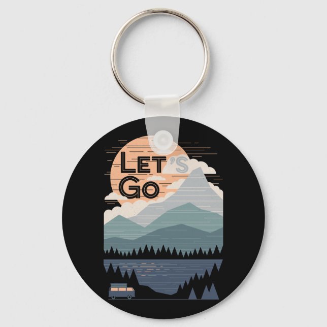 Let's Go Camping, Go Camp Key Ring (Front)