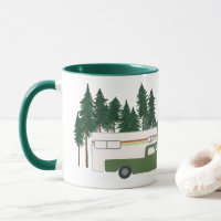 Let's go CAMPING! RVing Truck Camper Green RV