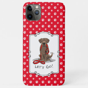 Let's Go! Chocolate Lab Labrador Retriever Funny Case-Mate iPhone Case