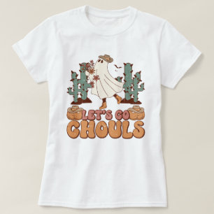 Let's Go Chouls Western Boo Ghost Dancer Halloween T-Shirt