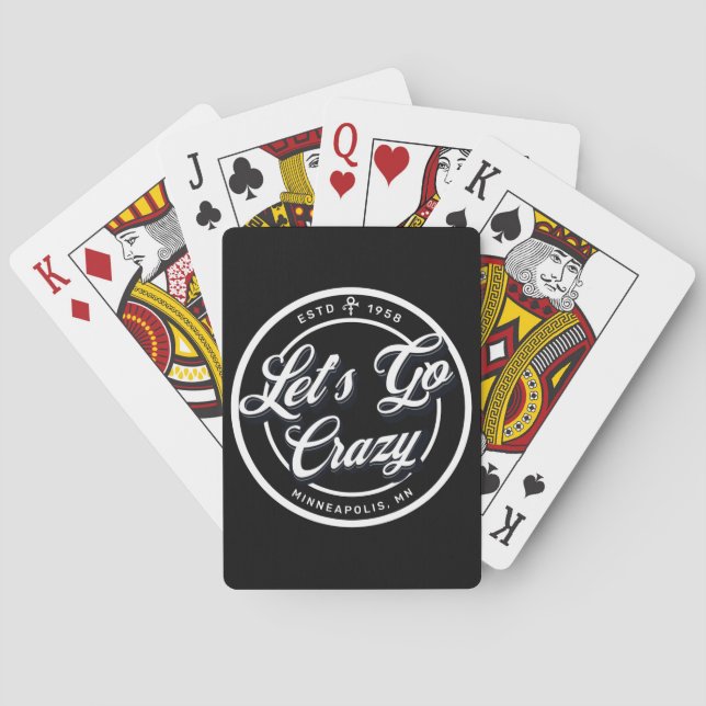 Let's Go Crazy Playing Cards (Back)