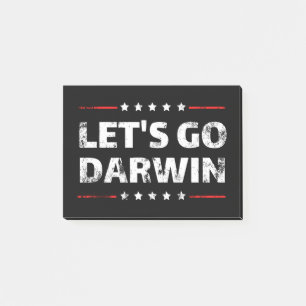 Let's Go Darwin Post-it Notes