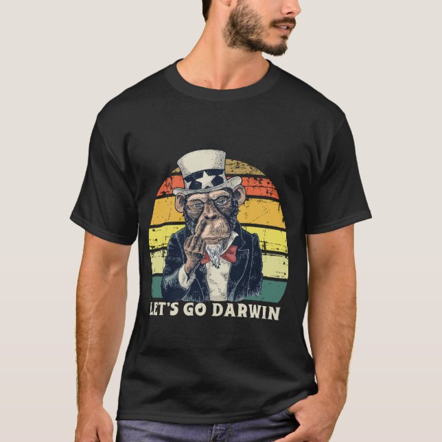 Lets Go Darwin Retro Gift  T-Shirt (Front)