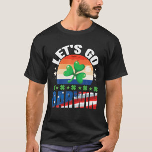 Let's Go Darwin St. Patrick's Day Vintage USA Flag T-Shirt
