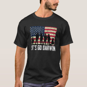Lets Go Darwin Us Flag Vintage Let's Go Darwin T-Shirt