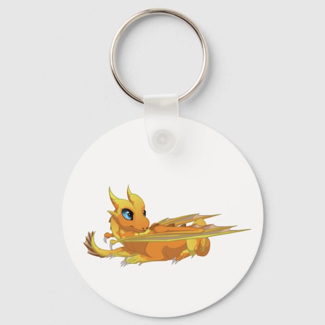 Let's Go Dragon Key Ring (Front)