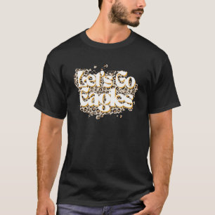 Let's Go Eagles School Spirit Mascot Leopard Cheer T-Shirt