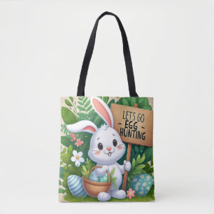 Lets Go Egg Hunting Tote Bag