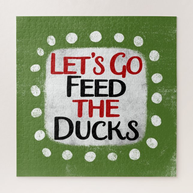 Let's Go Feed The Ducks Jigsaw Puzzle (Vertical)
