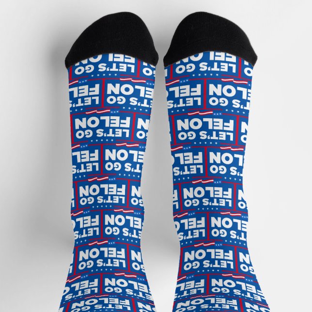 Let's Go Felon Anti-Trump Socks (Top)