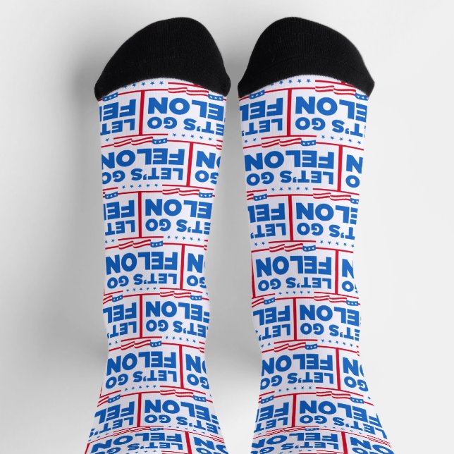Let's Go Felon Anti-Trump Socks (Top)