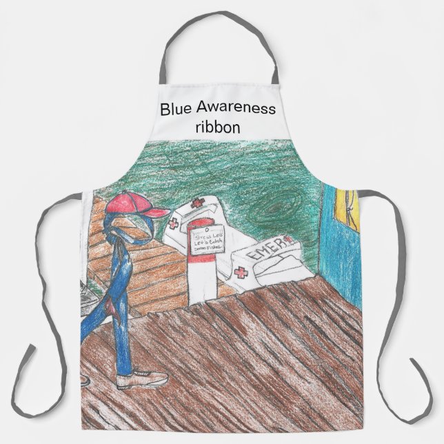 "Let's Go Fishing" Apron (Front)
