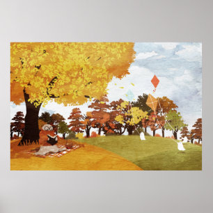 Let's Go Fly A Kite Poster