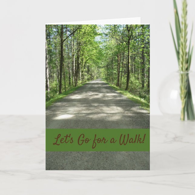 Let's Go for a Walk Card (Front)