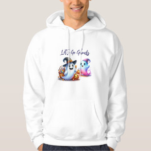 Let's Go Ghouls, 2 Cute Ghost Halloween Hoodie