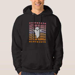 Let's Go Ghouls Bachelorette Halloween Retro Party Hoodie