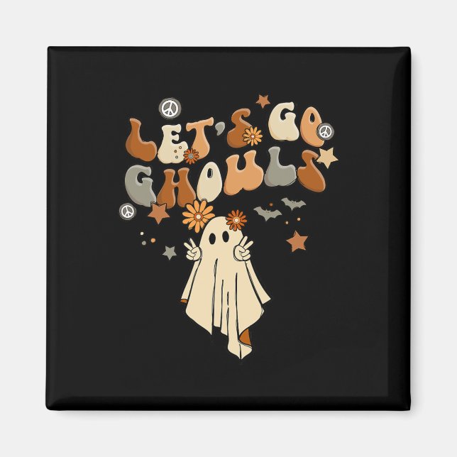 Let's Go Ghouls Comfy Halloween Cosy Autum  Fall  Magnet (Front)