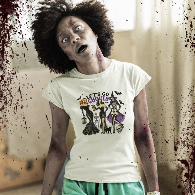 Let's Go Ghouls Halloween Design Tri-Blend Shirt (Creator Uploaded)